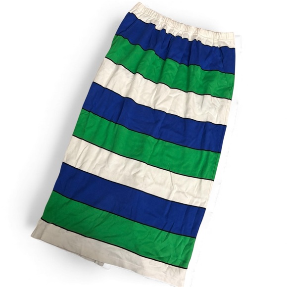 Dior Separates Striped Green and Blue two piece set - Picture 3 of 7